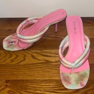 BAMBOO Women's Multicolor Heeled Sandals